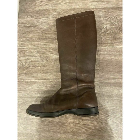 Hogan Dark Brown Women's Leather Riding Boots EURO - Picture 9 of 11